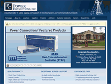 Tablet Screenshot of powerconnections.com